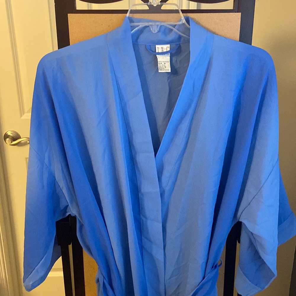 NWOT INC international concepts blue ombre robe M
